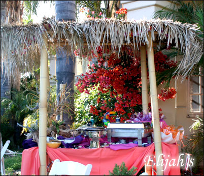 Elijah's Catering San Diego, Mexican Buffet with a "Beachy" Theme.